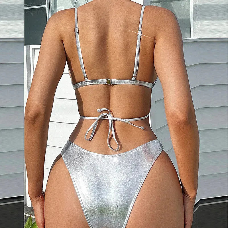 Silver Rhinestone Bikini
