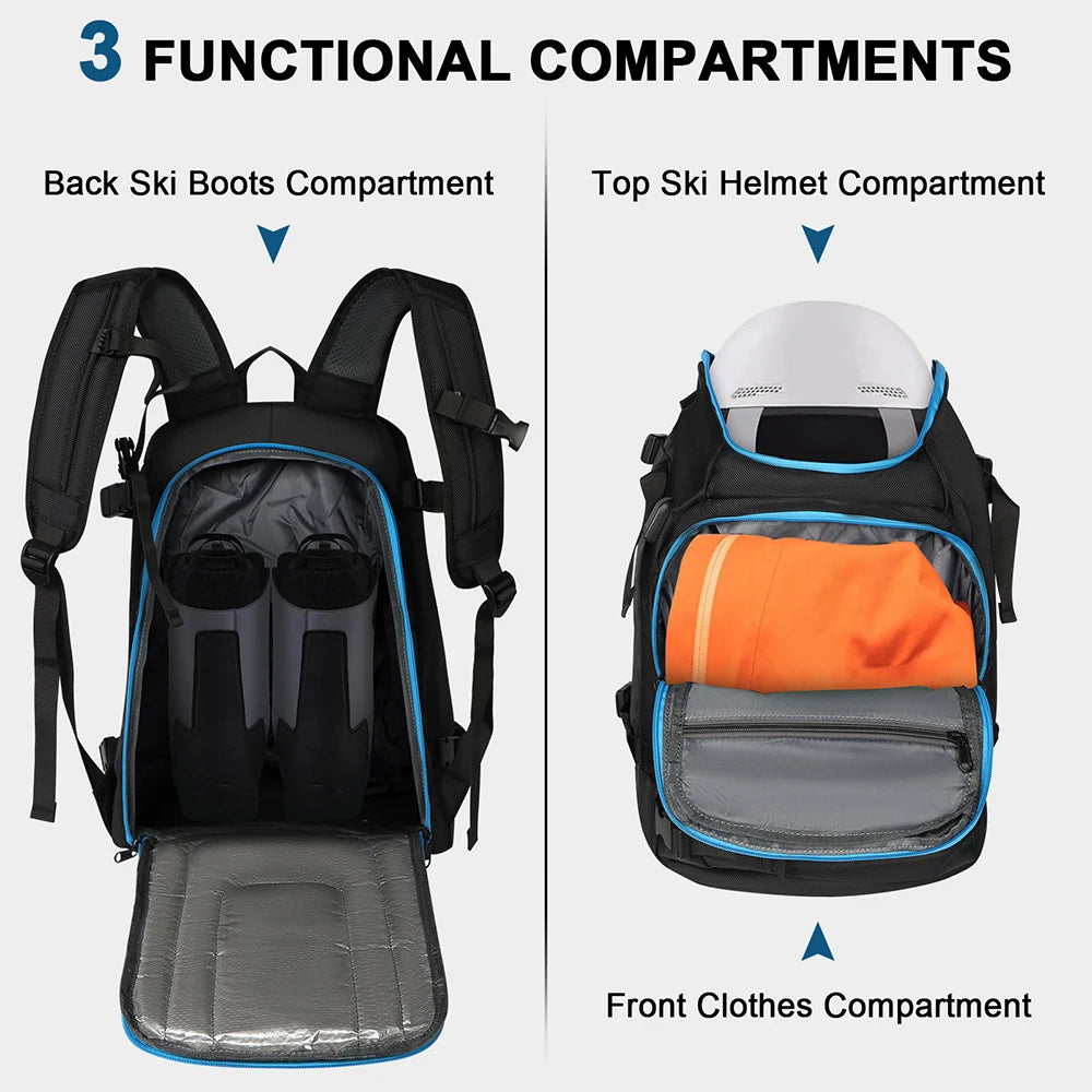 Ski Backpack Large Capacity Storage Bag