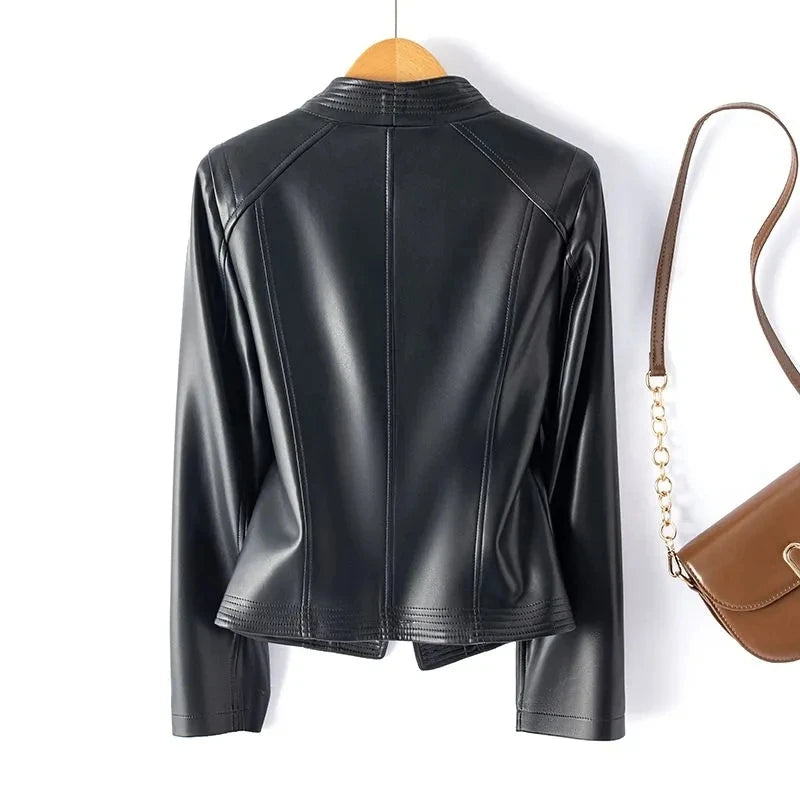 Short Slim Sheepskin Jacket