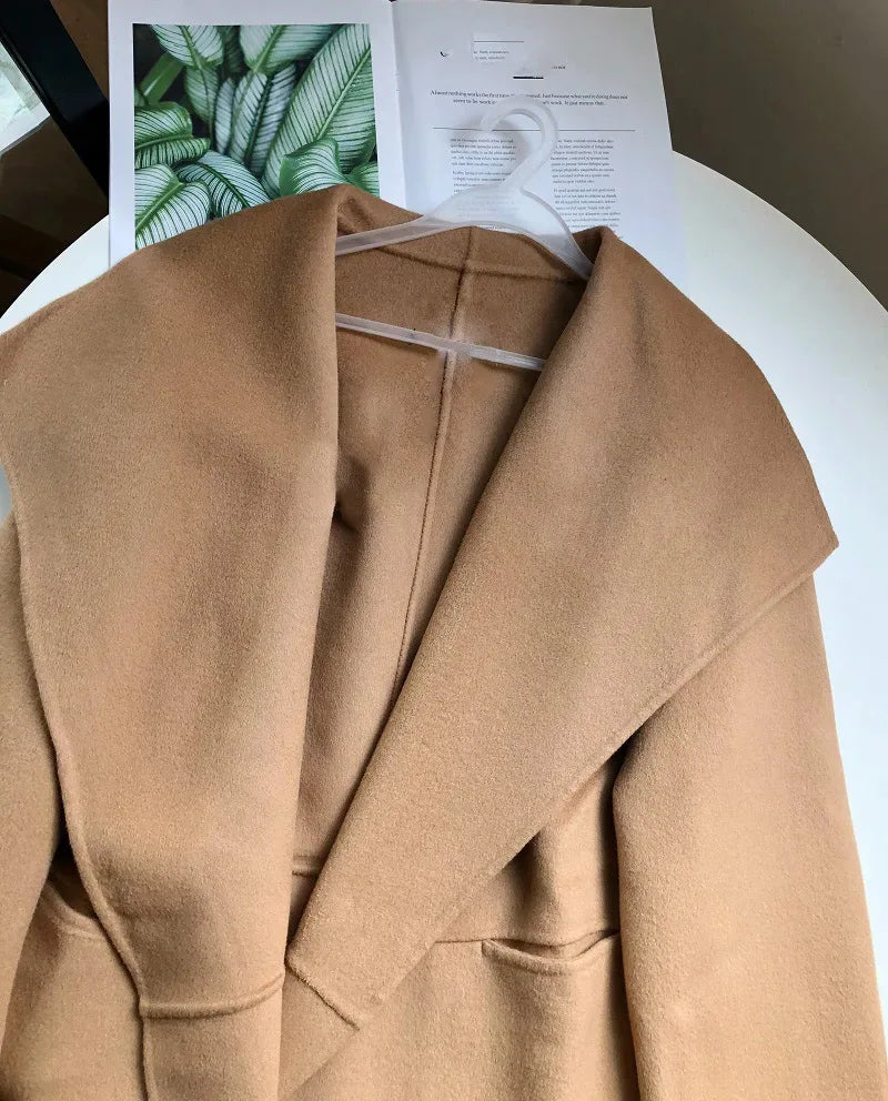 Double-faced Cashmere Contour Long Coat