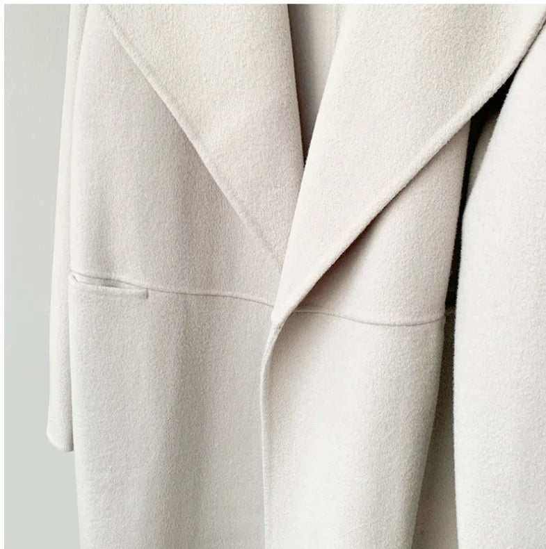 Double-faced Cashmere Contour Long Coat