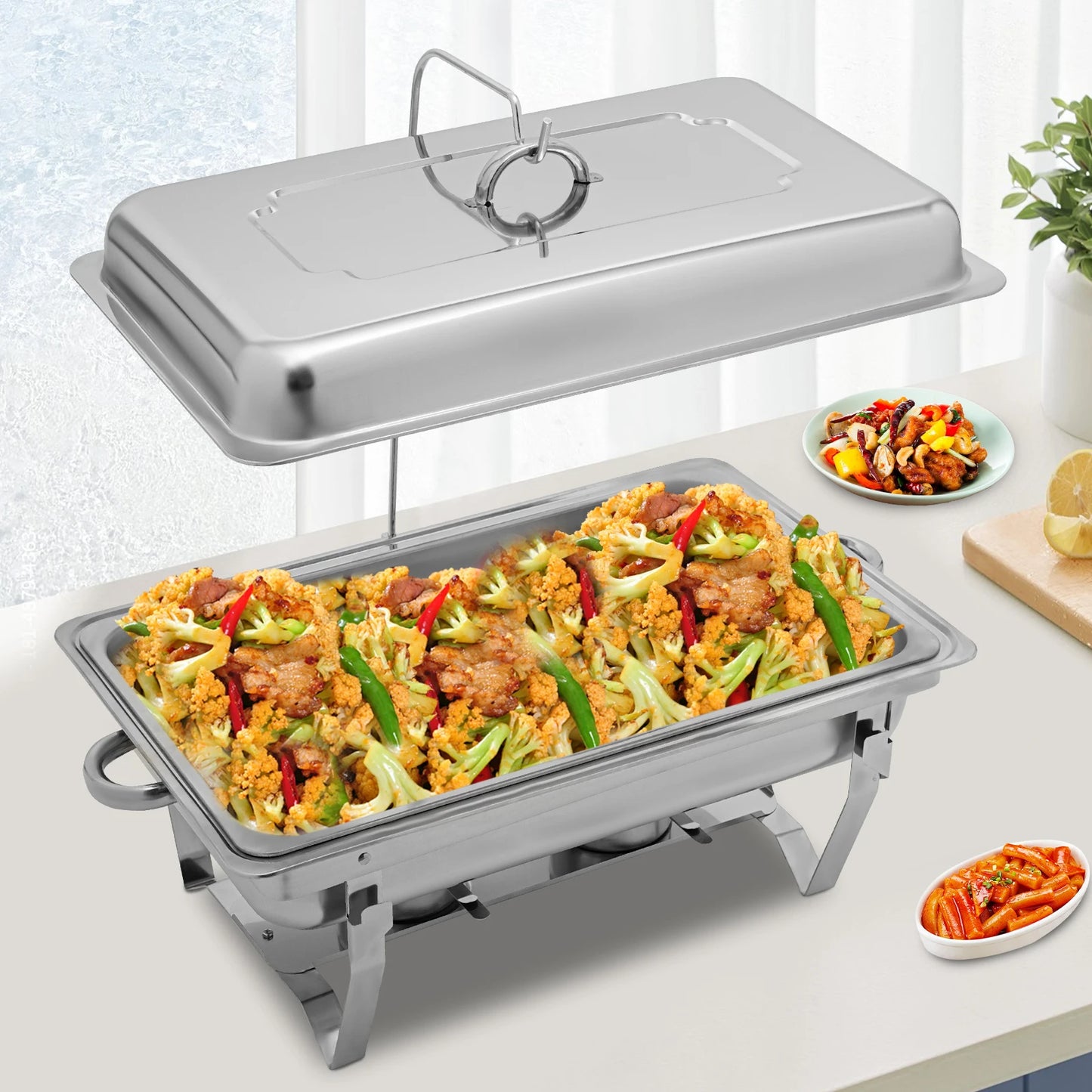 3 Tray Chafing Dish -Stainless Steel