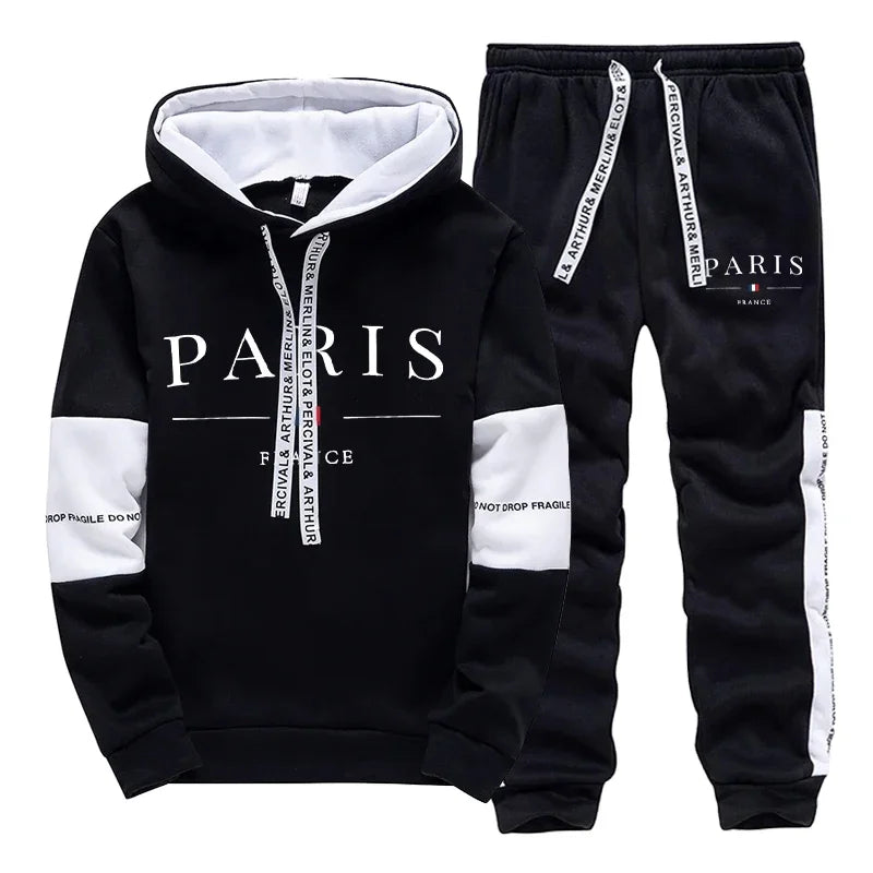 Paris Hoodies Sweatsuit Set