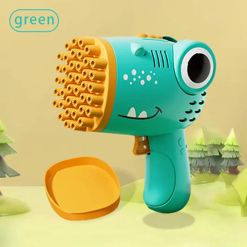 40 Hole Dinosaur Handheld Bubble Machine