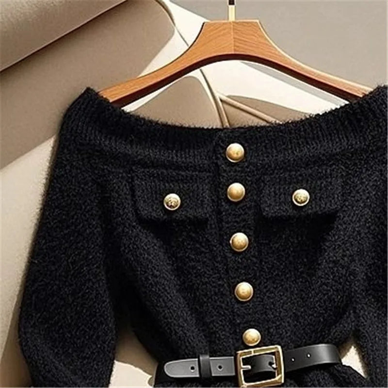Wool Cashmere Button Cardigan