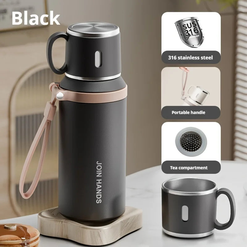 Stainless Steel Insulated Water Bottle with Cup