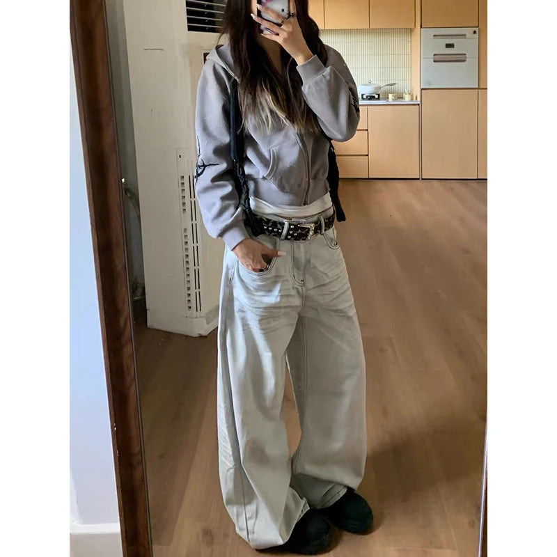 Grey Style Oversize Baggy Jean Pant
