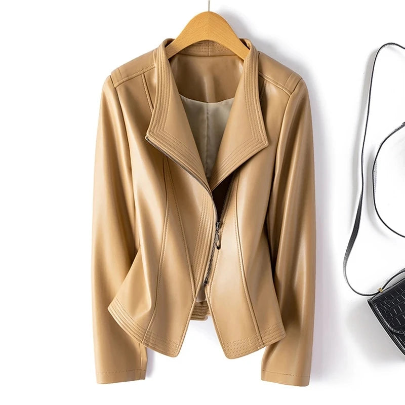 Short Slim Sheepskin Jacket