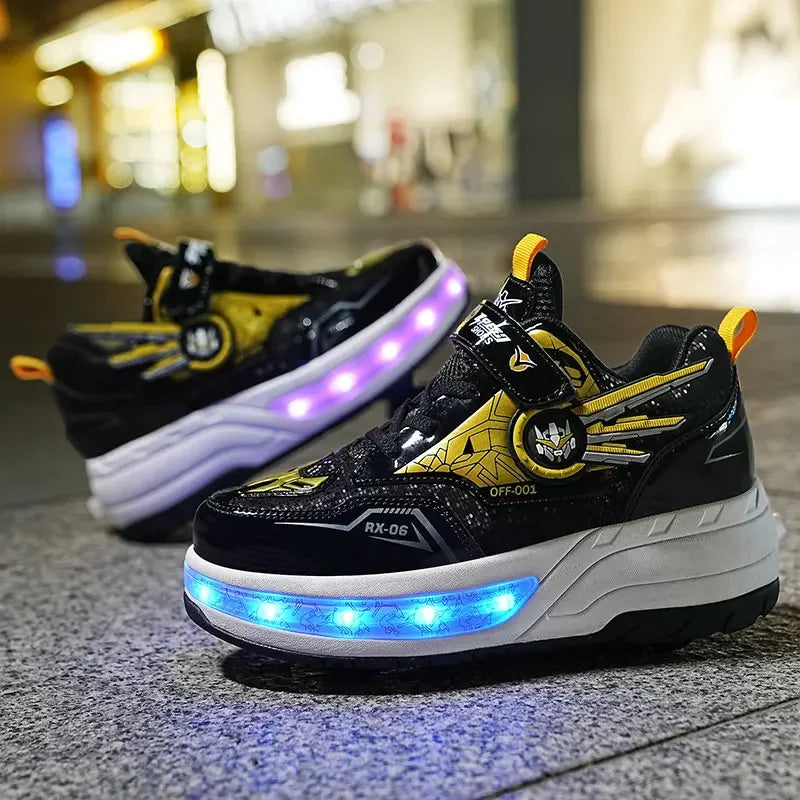 Skating Sneakers With Wheels