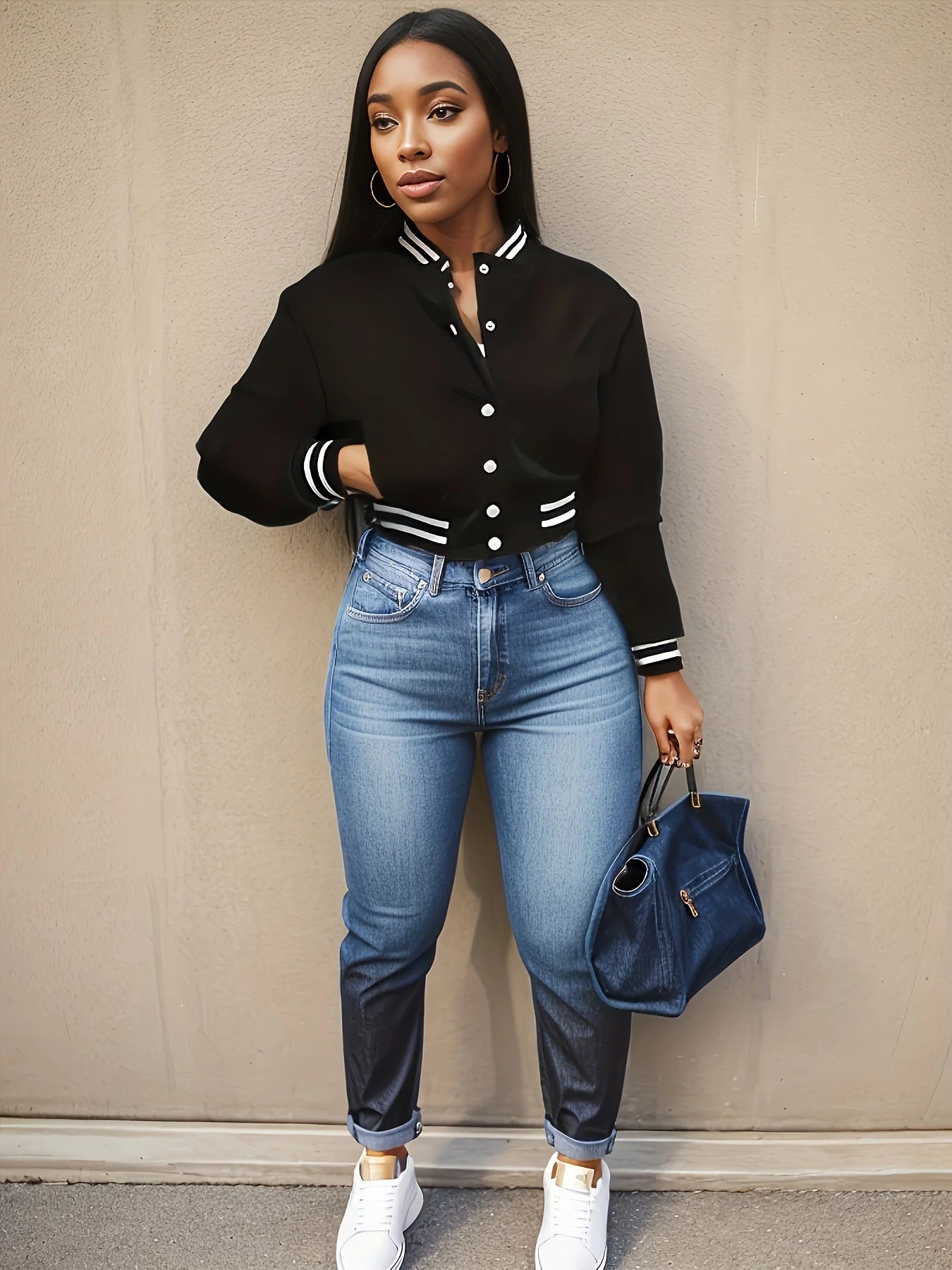 European Single-Breasted Baseball Jacket