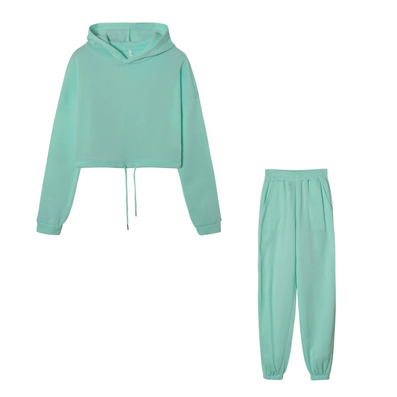 Long-sleeved Sports Casual Two-piece Set