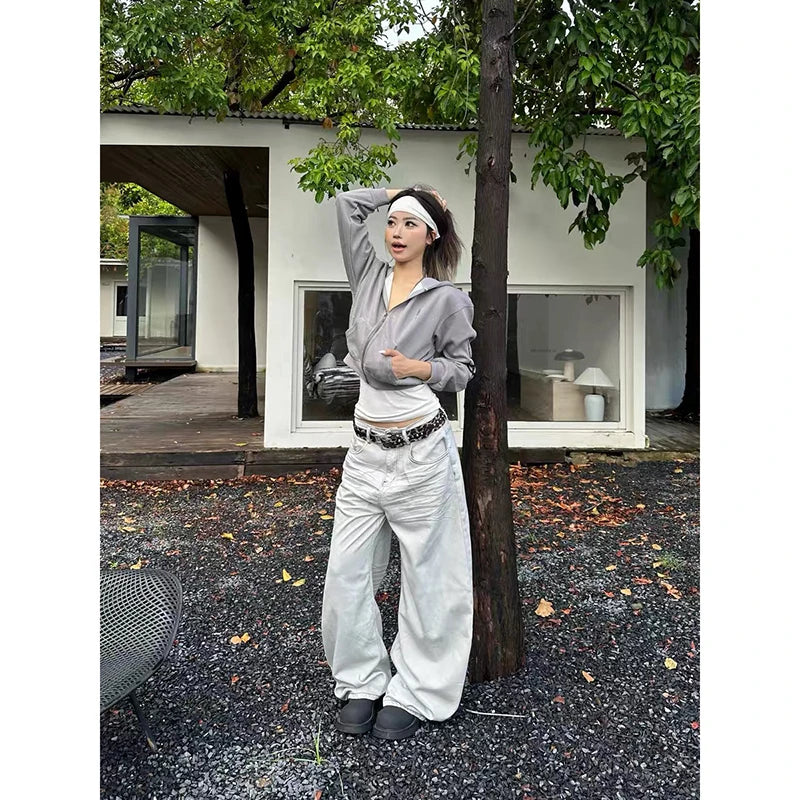 Grey Style Oversize Baggy Jean Pant