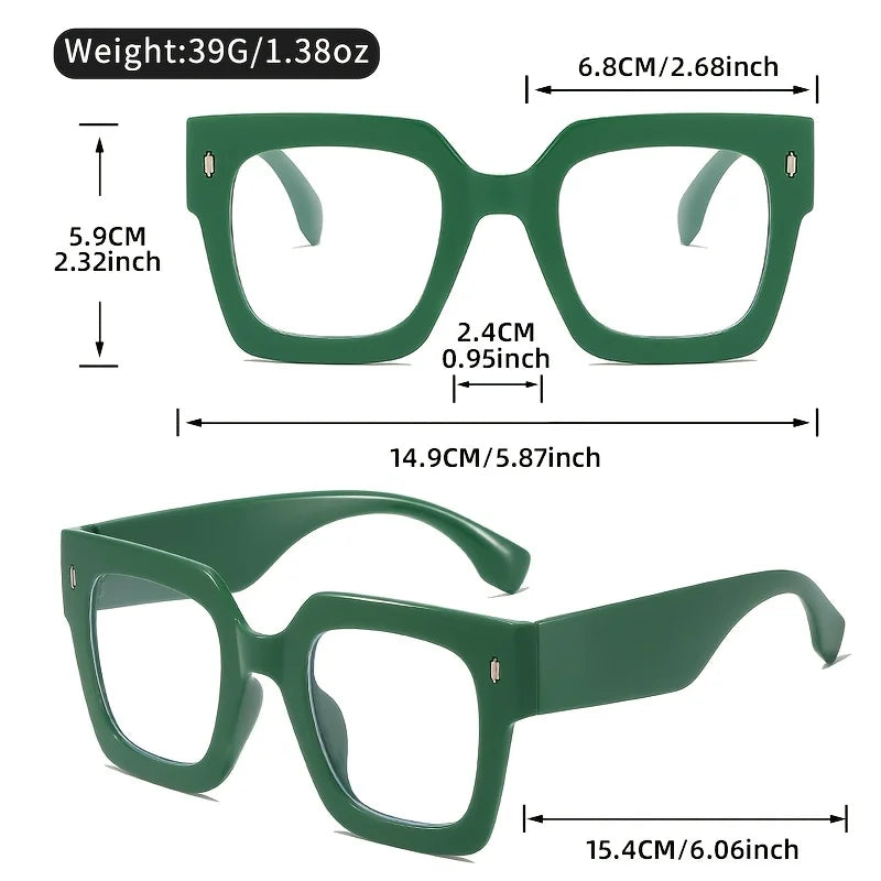 Vintage Square Unisex Glasses