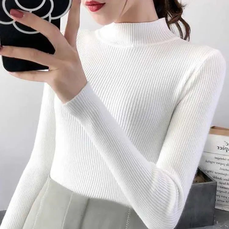 Mock Neck  Sweater