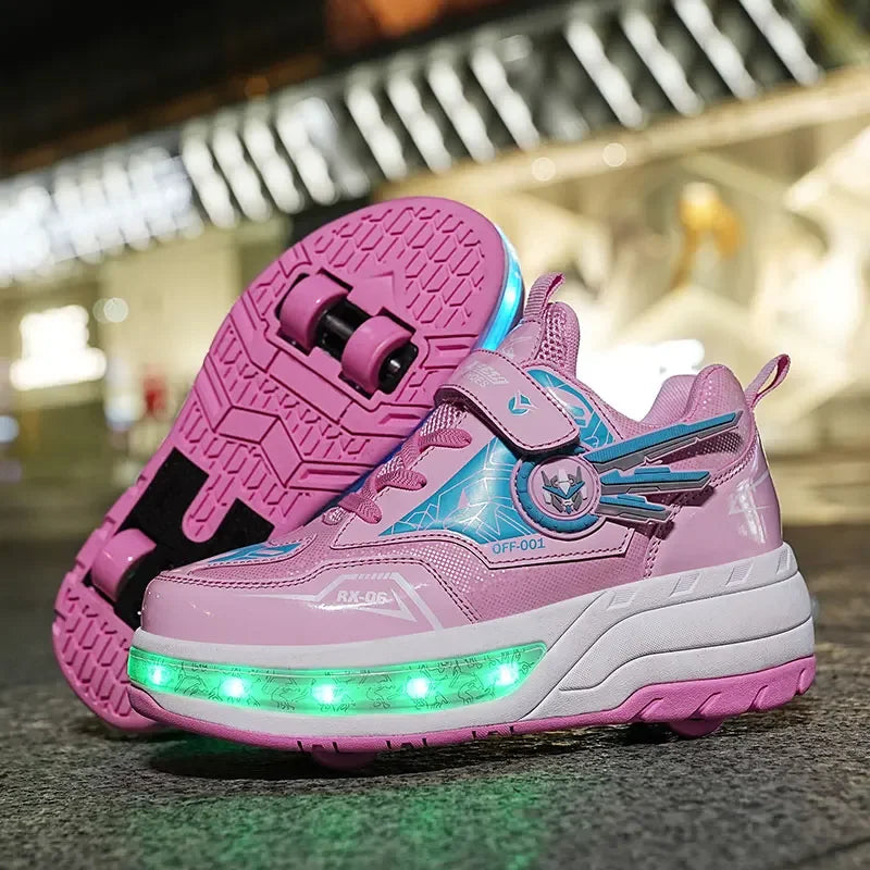 Skating Sneakers With Wheels