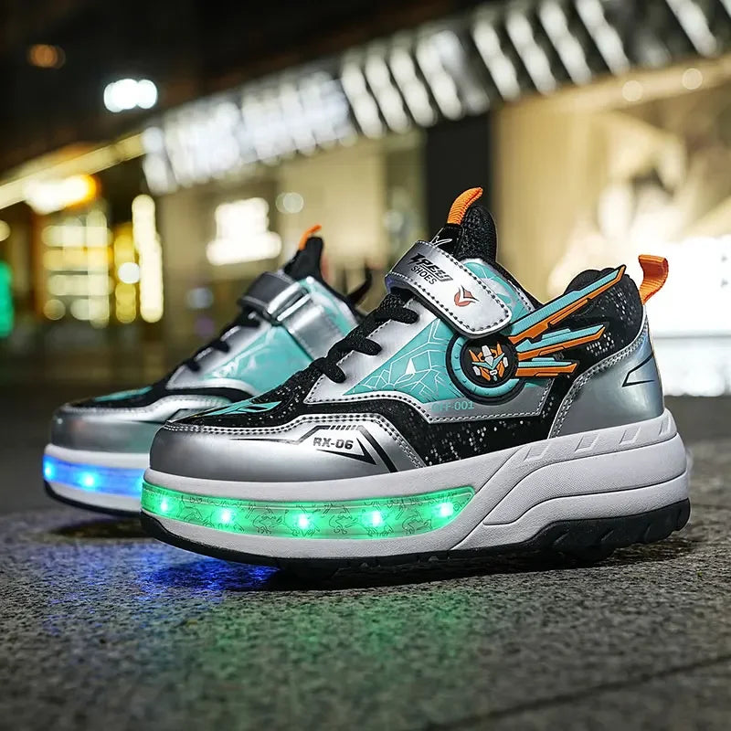 Skating Sneakers With Wheels