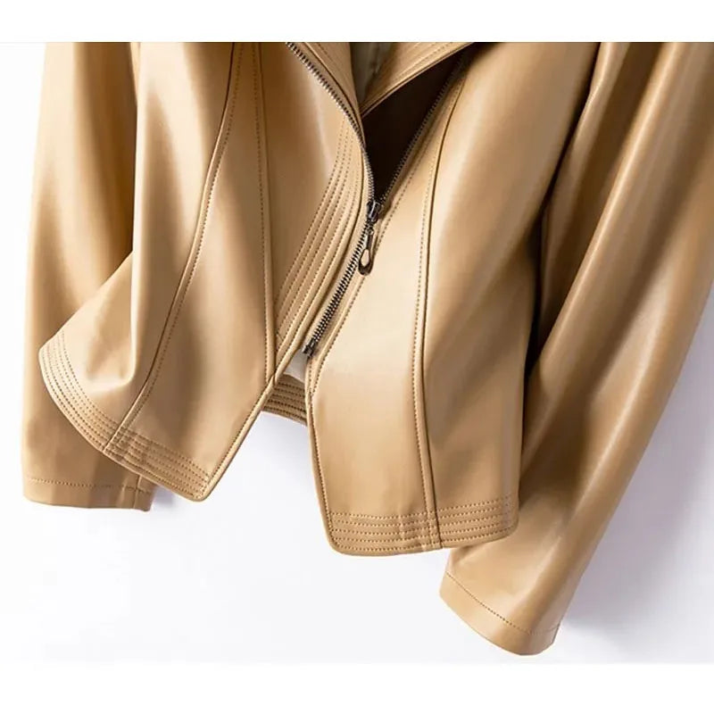 Short Slim Sheepskin Jacket