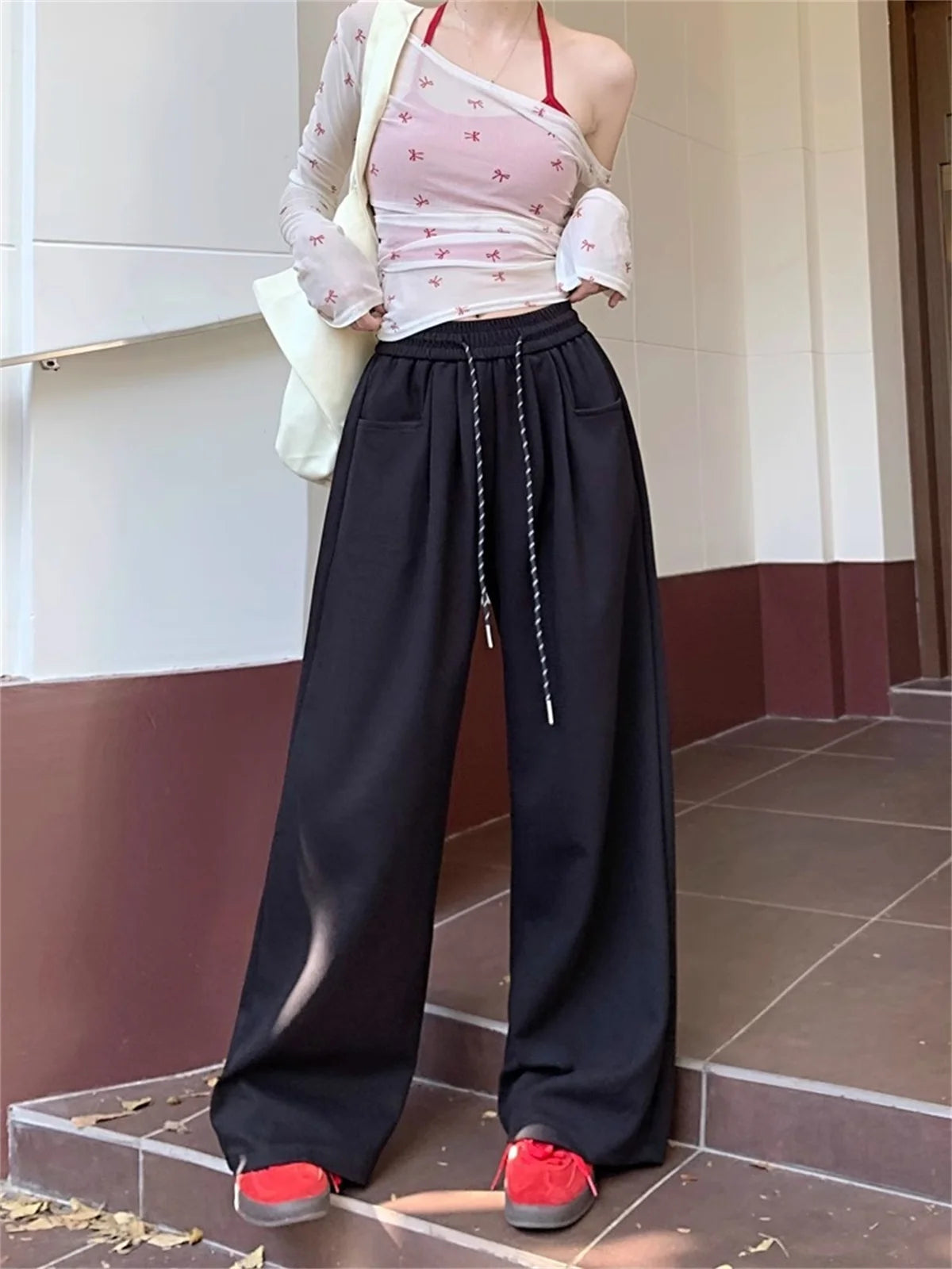 Straight Wide Leg Loose Pant