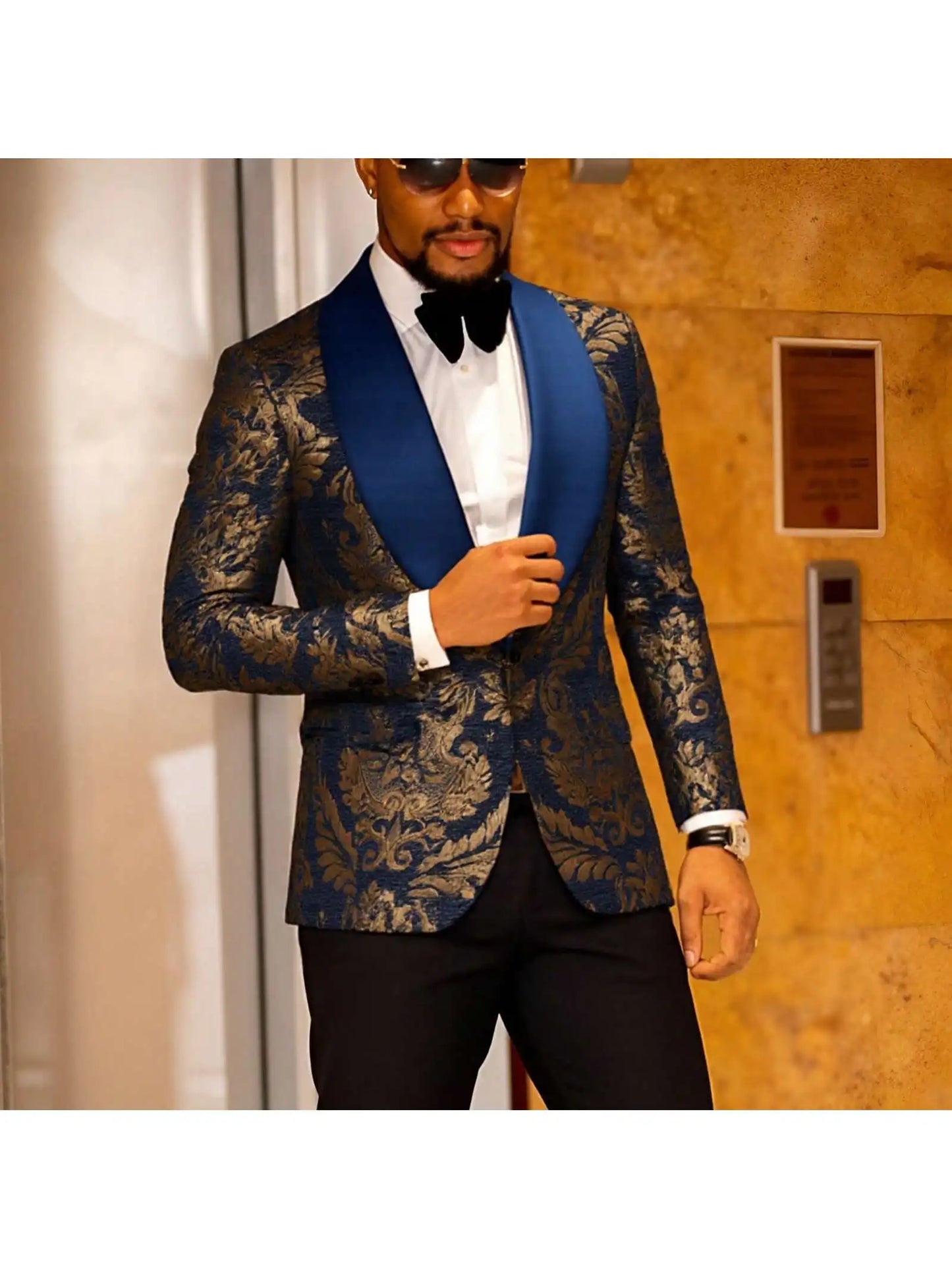 Men's Paisley Tuxedo Blazer