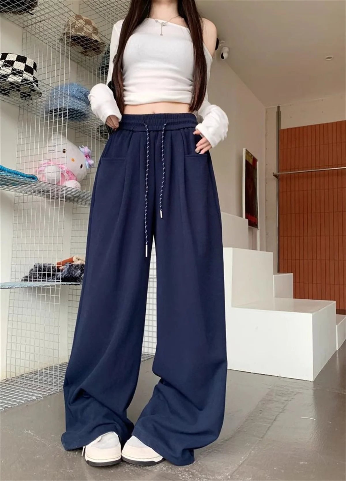 Straight Wide Leg Loose Pant
