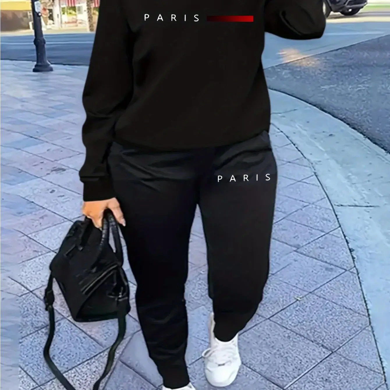 Paris letter Printed  Suit