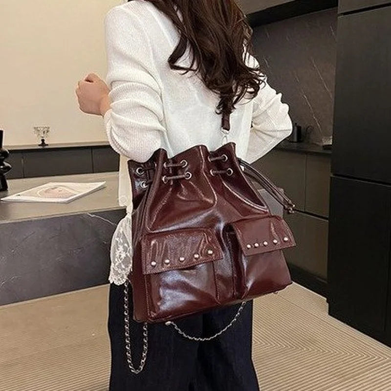 Premium Leather Crossbody Shoulder Purse