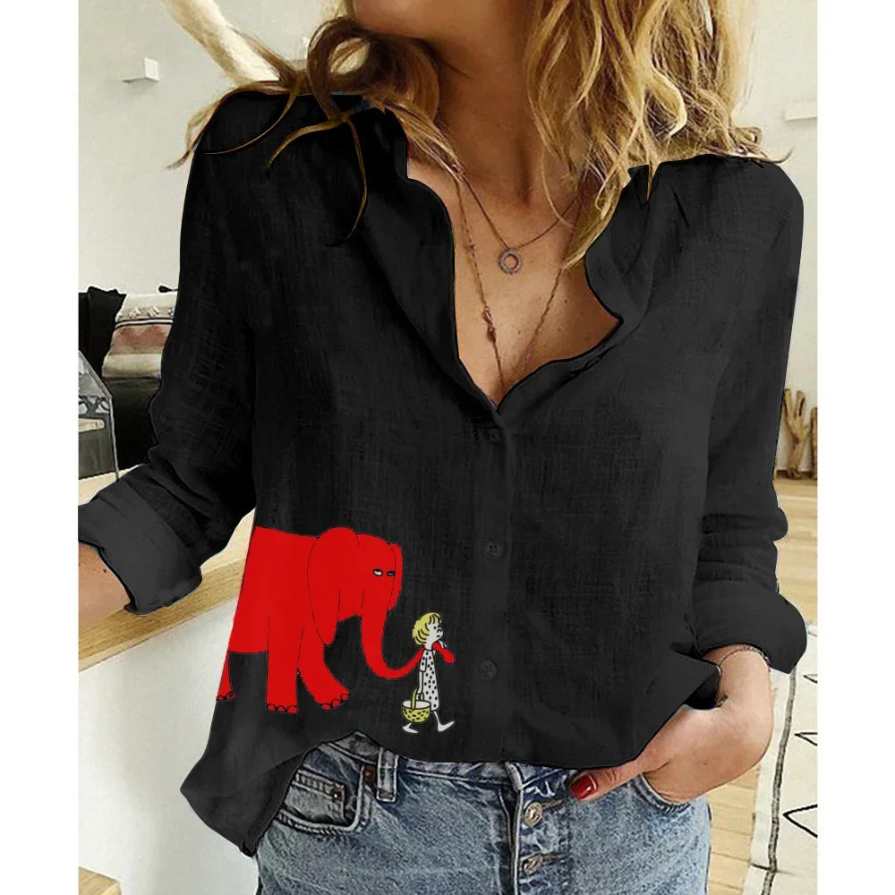 Women Linen Casual Shirt