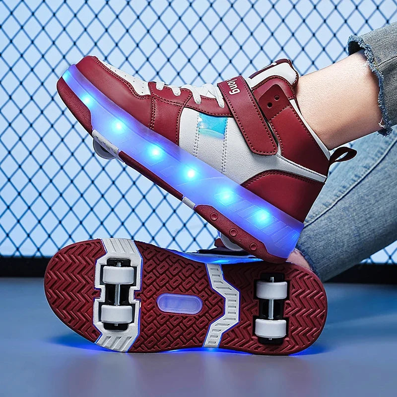 Skating Sneakers With Wheels