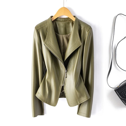 Short Slim Sheepskin Jacket