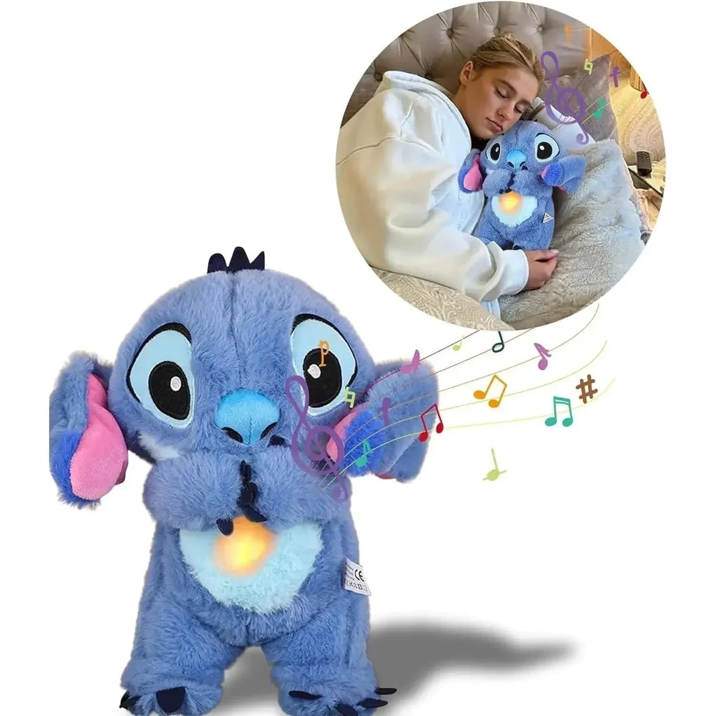 Stitch Plush Baby Music Light Sleep Toy