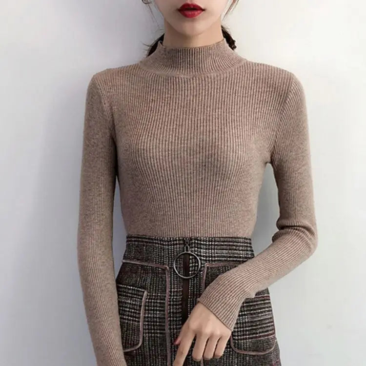Mock Neck  Sweater