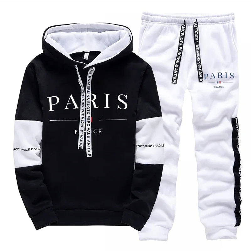 Paris Hoodies Sweatsuit Set