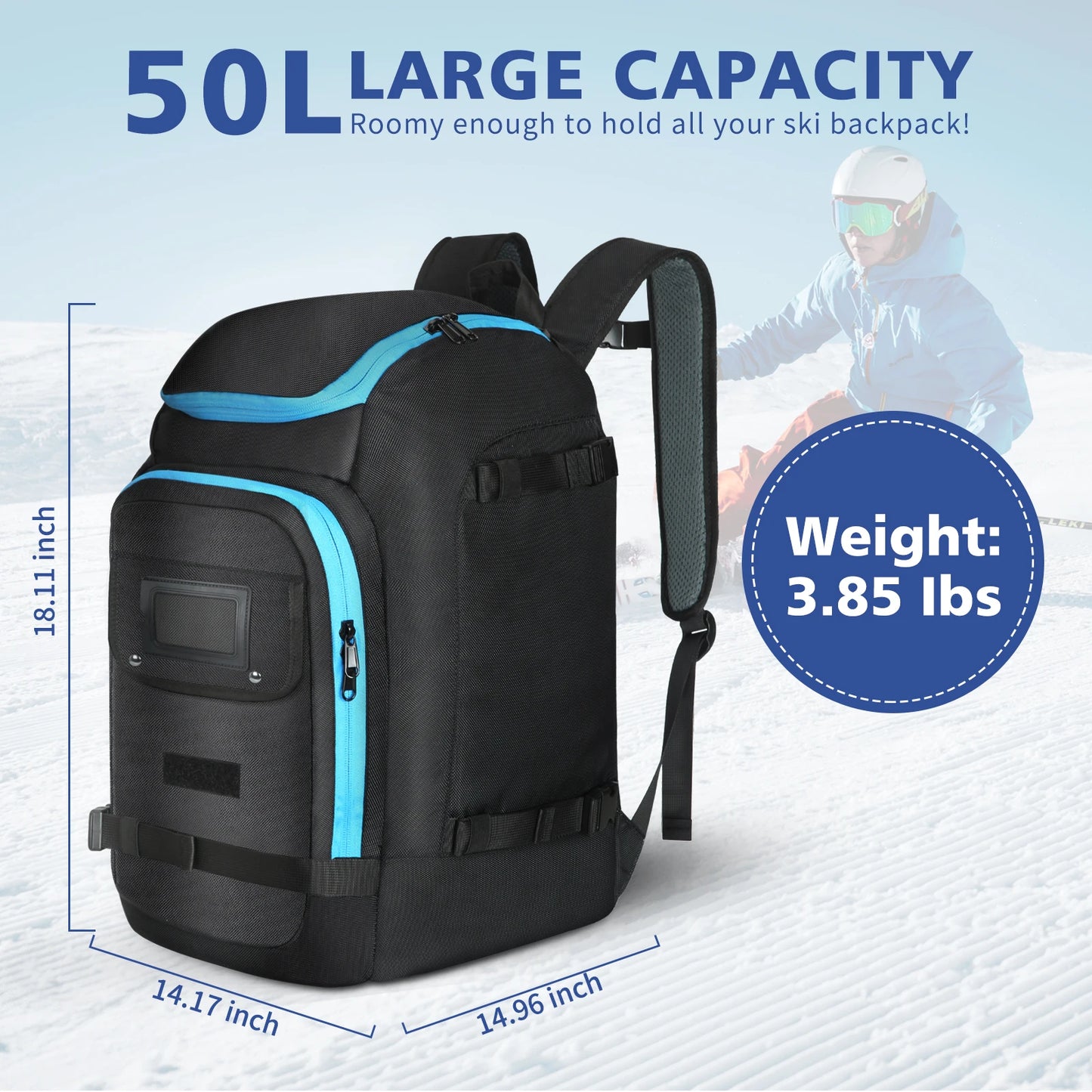 Ski Backpack Large Capacity Storage Bag