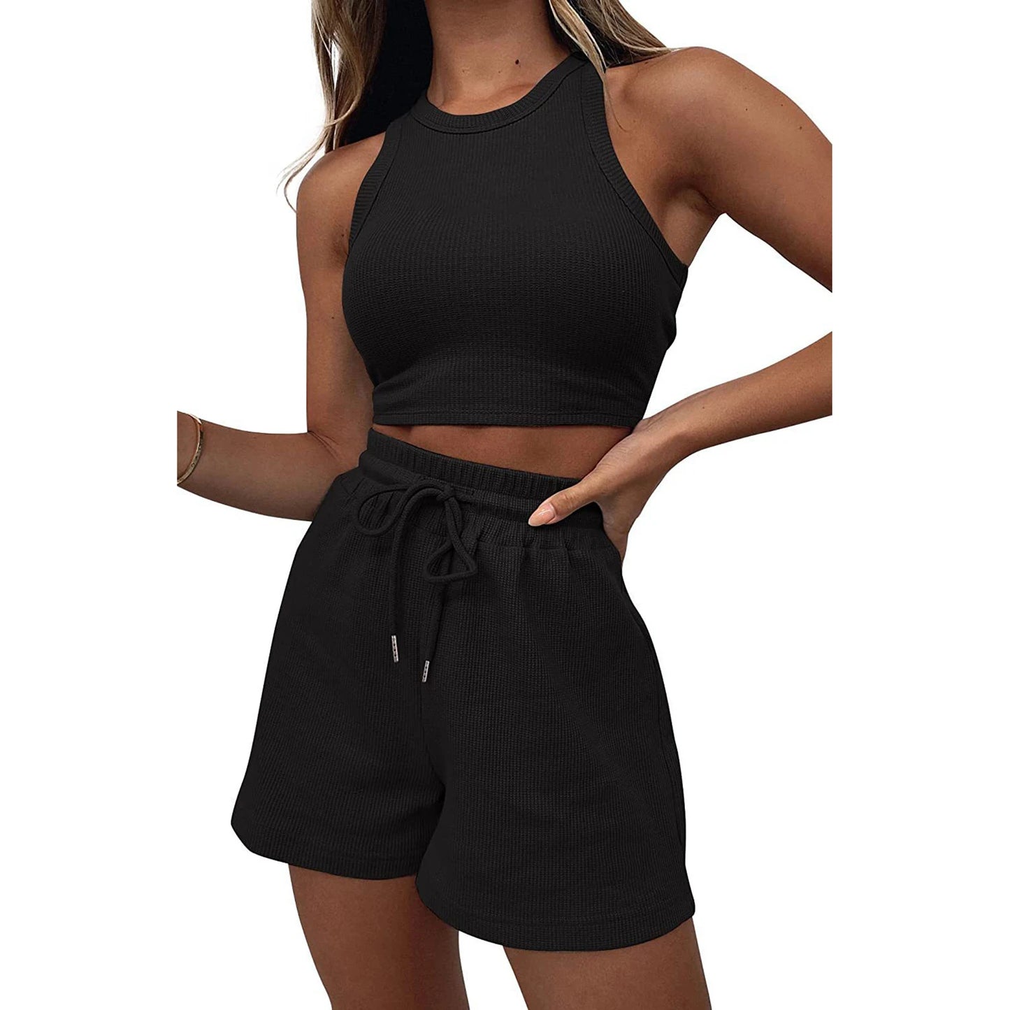 Women’s Two Piece Outfits Sleeveless Set