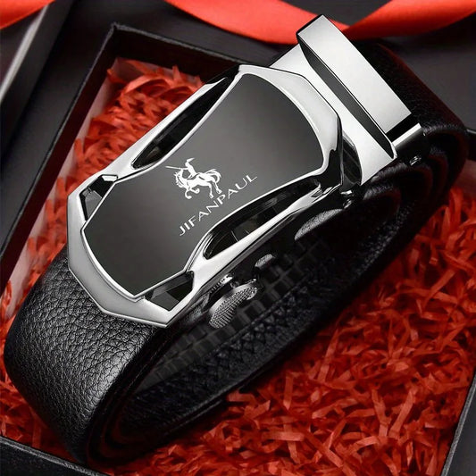 High Quality Leather Luxury Belt Metal  with Automatic Buckle Belt