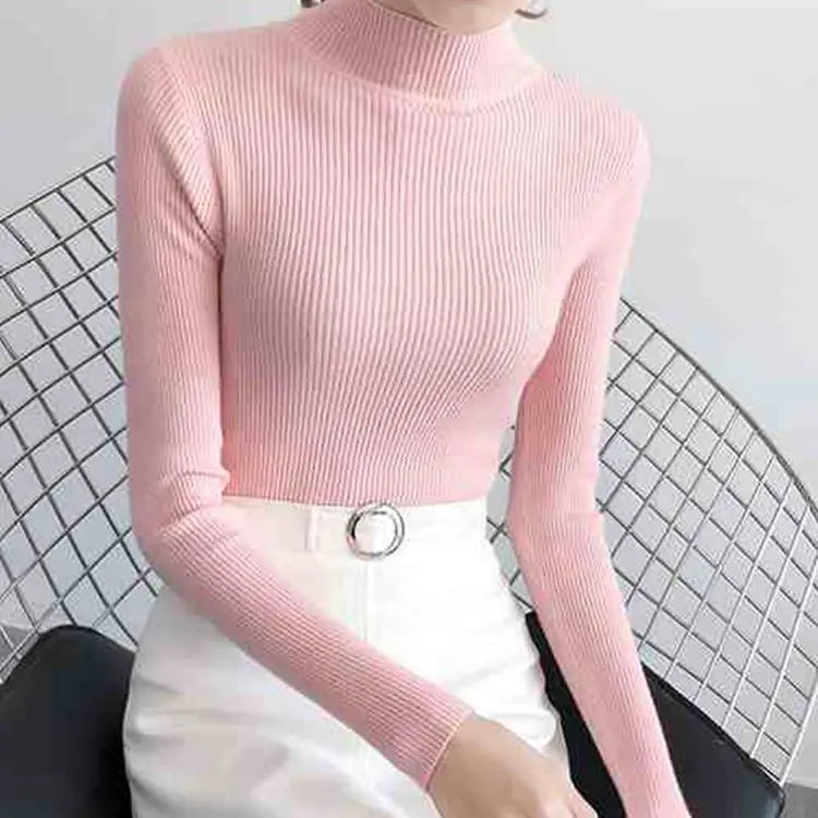 Mock Neck  Sweater