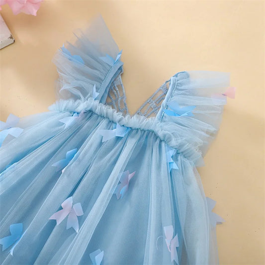 Sleeveless Square Neck Tulle Princess Dress