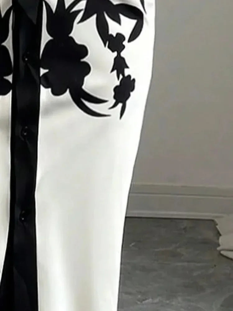 Half Sleeves Flower Printed Waist Dress