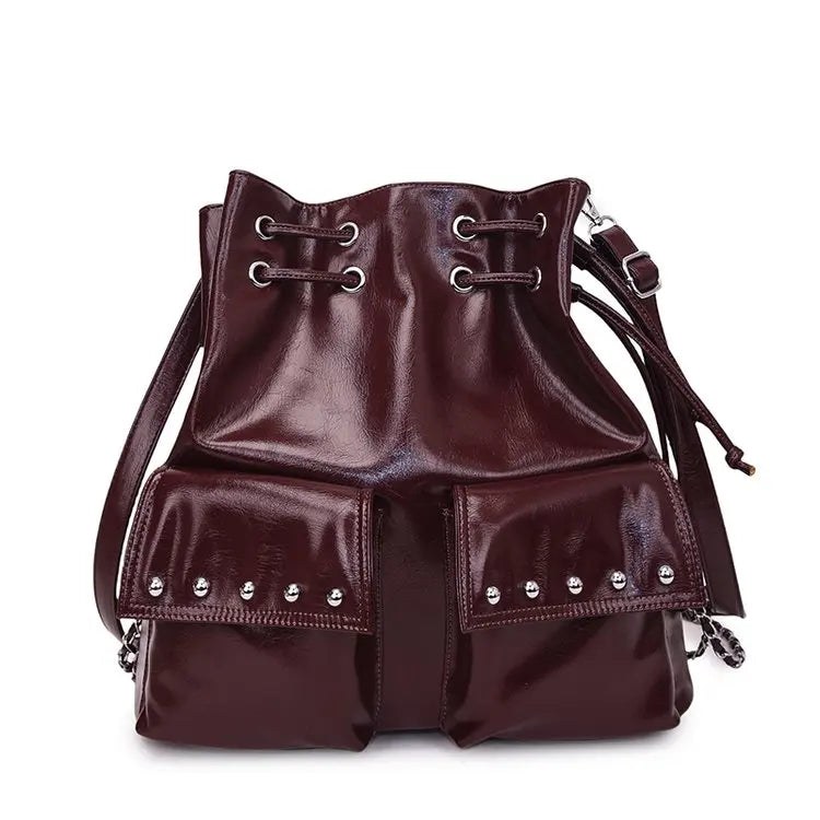 Premium Leather Crossbody Shoulder Purse