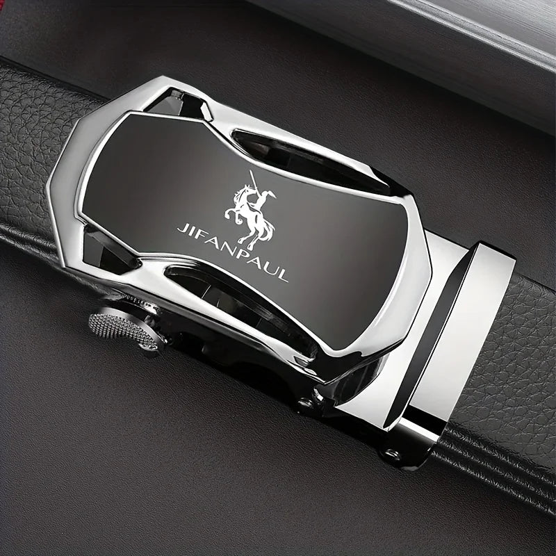 High Quality Leather Luxury Belt Metal  with Automatic Buckle Belt
