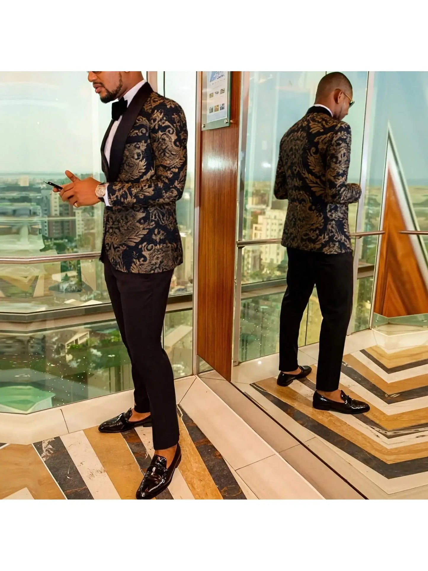 Men's Paisley Tuxedo Blazer