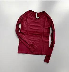 Yoga Round Neck Long Sleeves  Fitness Top