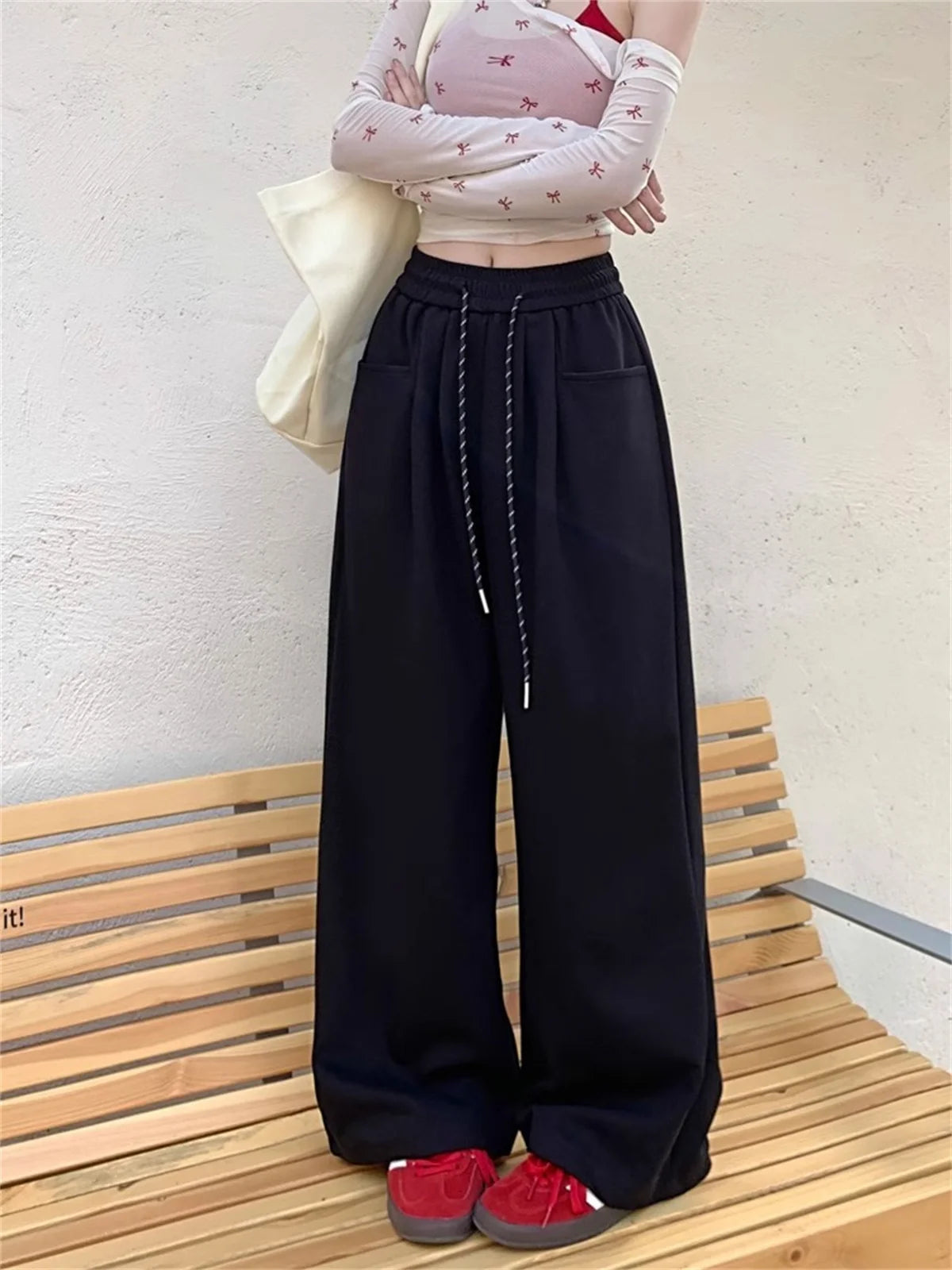 Straight Wide Leg Loose Pant