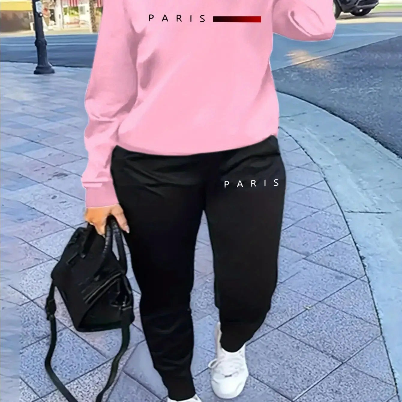 Paris letter Printed  Suit