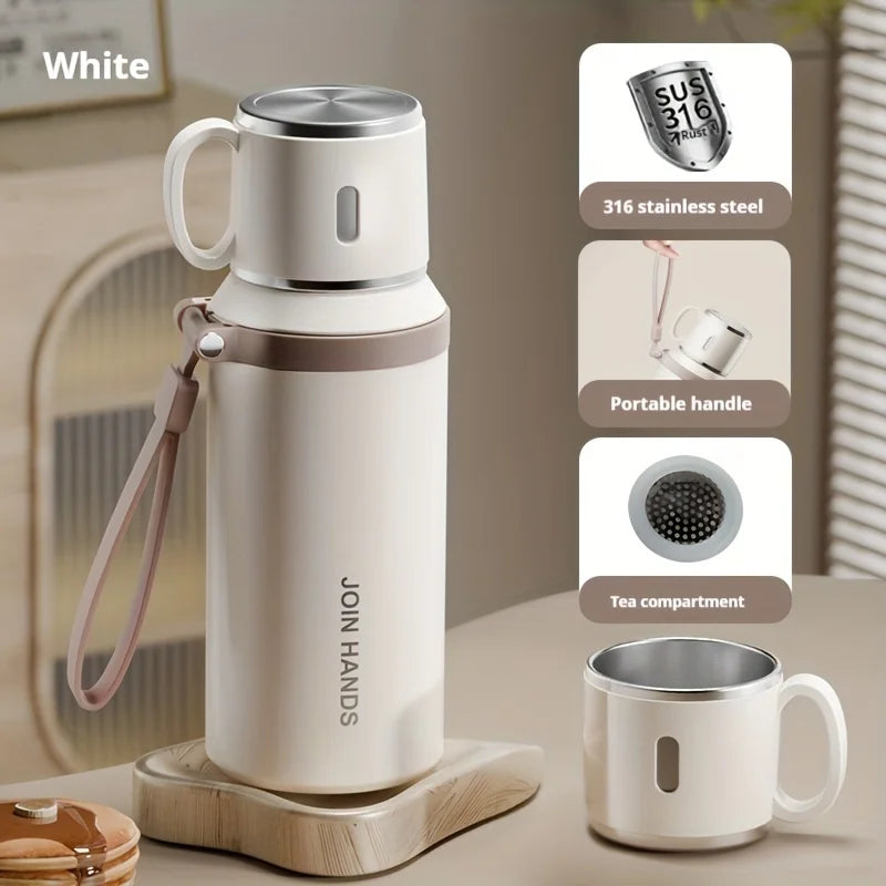 Stainless Steel Insulated Water Bottle with Cup