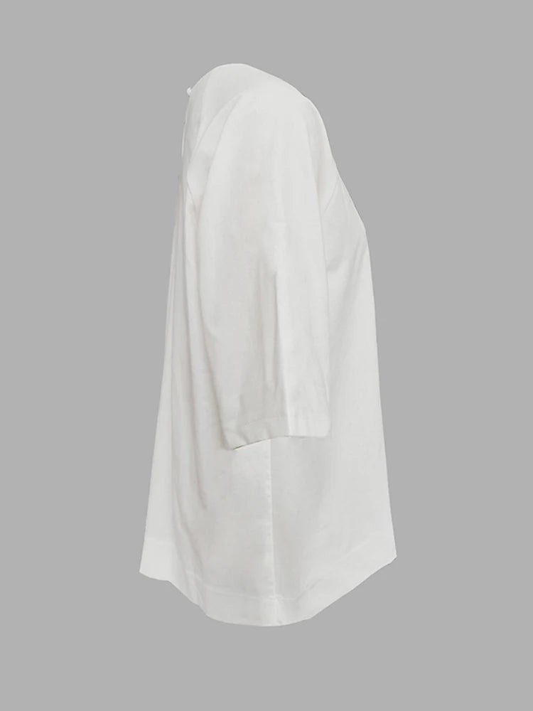 Round-Neck Linen T-Shirt