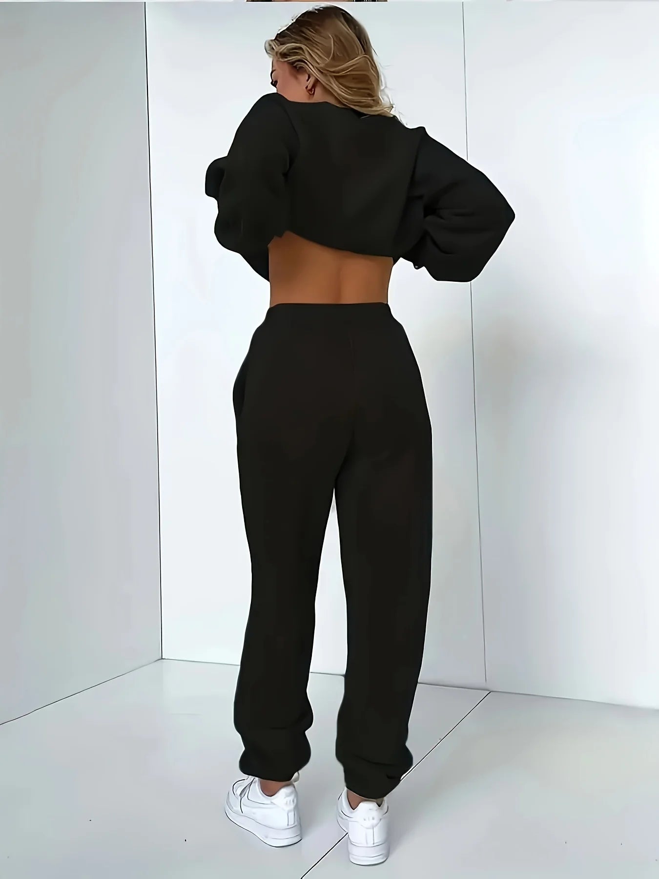 Casual NEVER Give Up Letter Printed  Sweatsuit