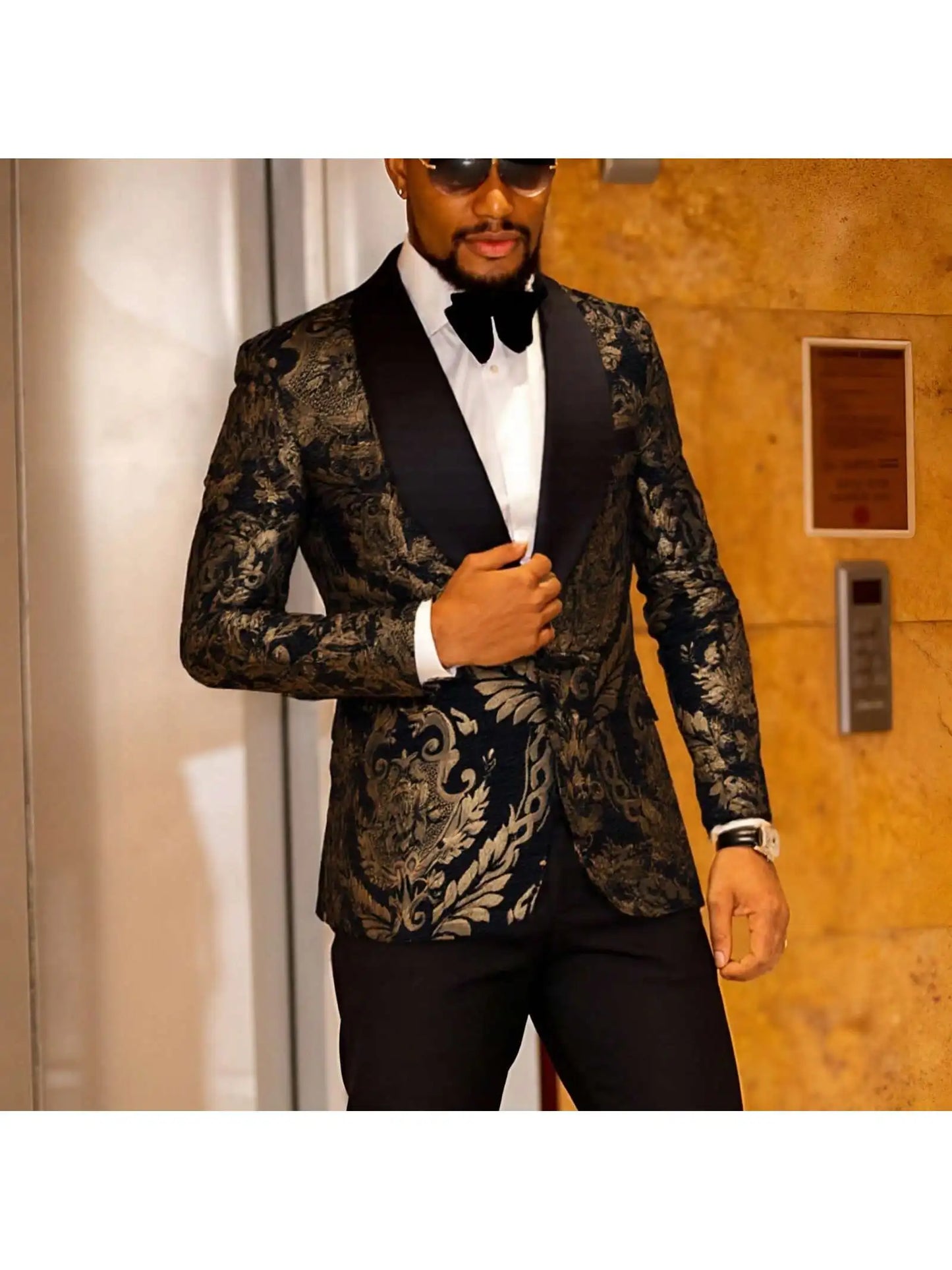 Men's Paisley Tuxedo Blazer