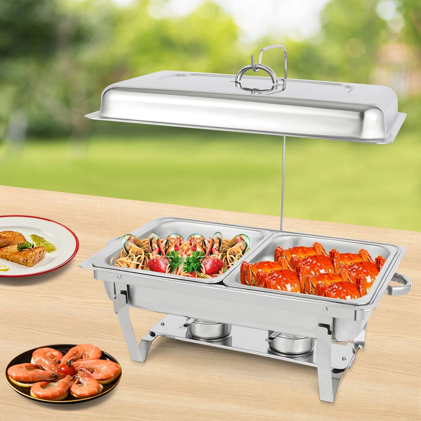 3 Tray Chafing Dish -Stainless Steel